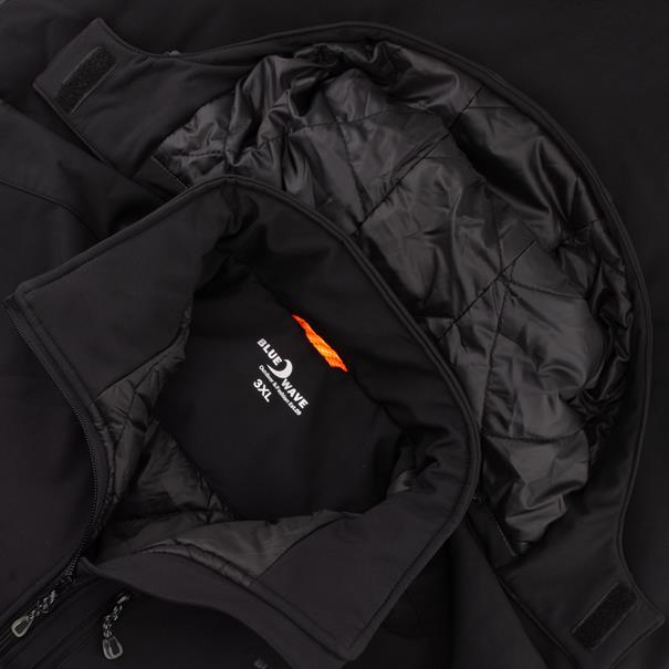 BLUE WAVE Softshelljacke schwarz