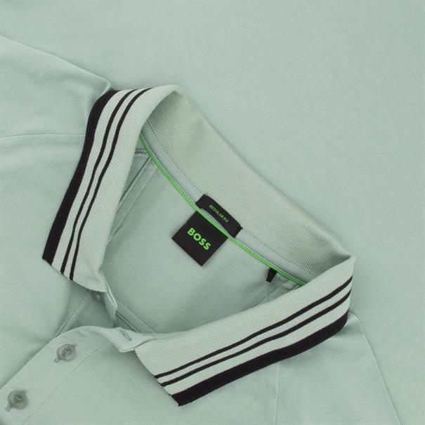 BOSS GREEN halbarm Poloshirt grün