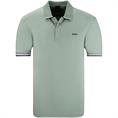 BOSS GREEN halbarm Poloshirt hellgrün