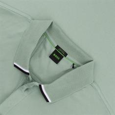 BOSS GREEN halbarm Poloshirt hellgrün