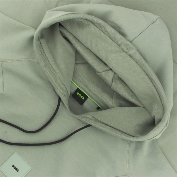 BOSS GREEN Kapuzen-Sweat grün