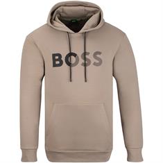 BOSS GREEN Kapuzen-Sweat khaki