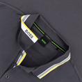BOSS GREEN langarm Poloshirt anthrazit