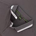 BOSS GREEN langarm Poloshirt grau