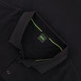 BOSS GREEN langarm Poloshirt schwarz