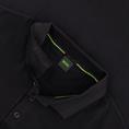 BOSS GREEN langarm Poloshirt schwarz
