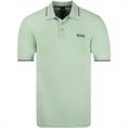 BOSS GREEN Poloshirt hellgrün