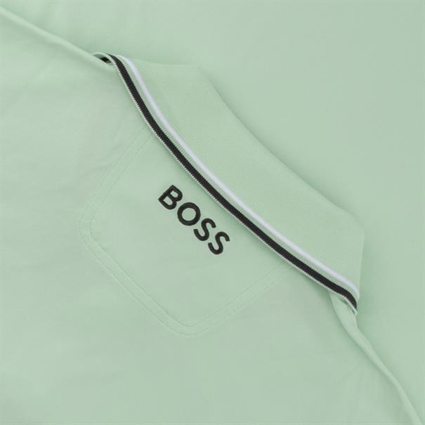 BOSS GREEN Poloshirt hellgrün