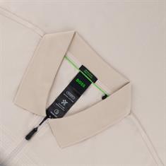 BOSS GREEN Poloshirt mit Reißverschluss beige