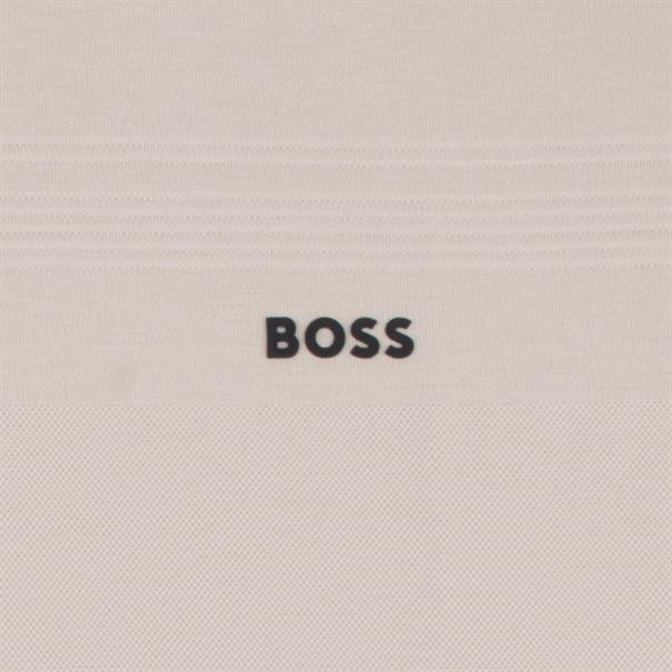 BOSS GREEN Poloshirt mit Reißverschluss beige