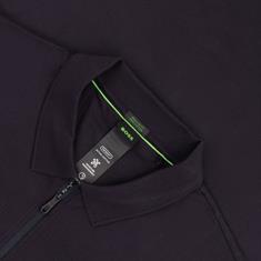 BOSS GREEN Poloshirt mit Reißverschluss marine