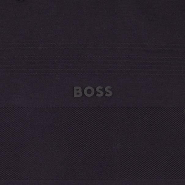 BOSS GREEN Poloshirt mit Reißverschluss marine
