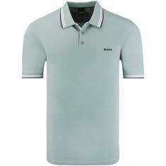 BOSS GREEN Poloshirt pastell-grün