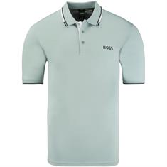 BOSS GREEN Poloshirt pastell-grün