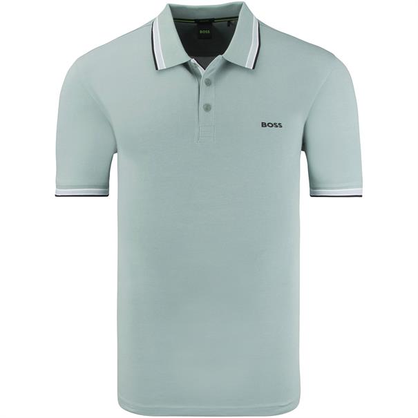 BOSS GREEN Poloshirt pastell-grün
