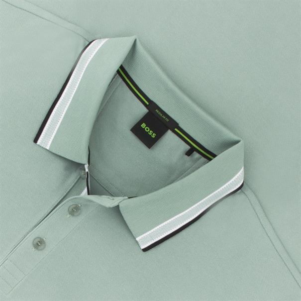 BOSS GREEN Poloshirt pastell-grün