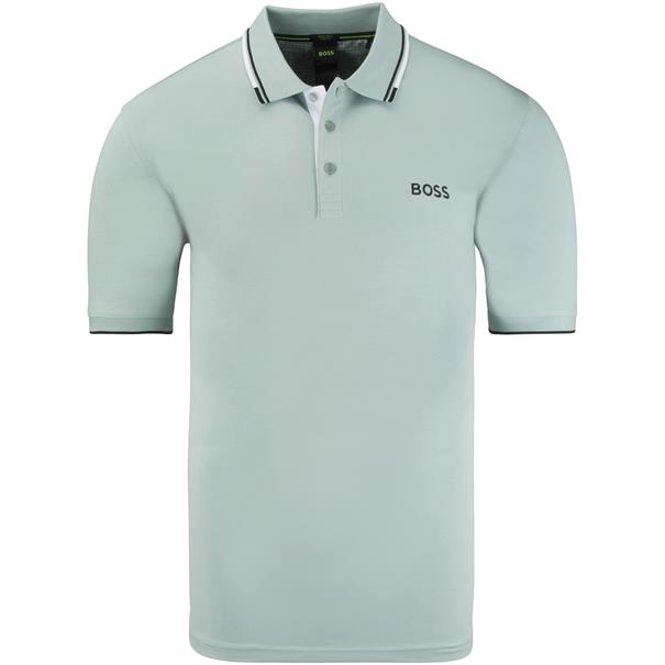 BOSS GREEN Poloshirt pastell-grün