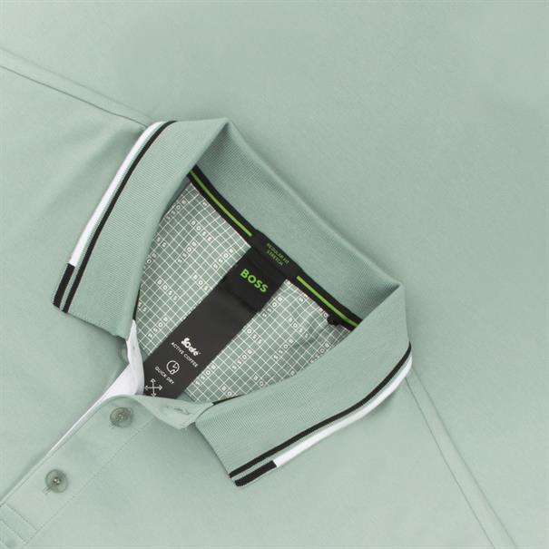 BOSS GREEN Poloshirt pastell-grün