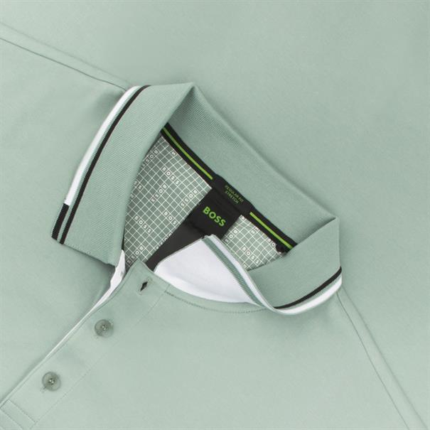 BOSS GREEN Poloshirt pastell-grün