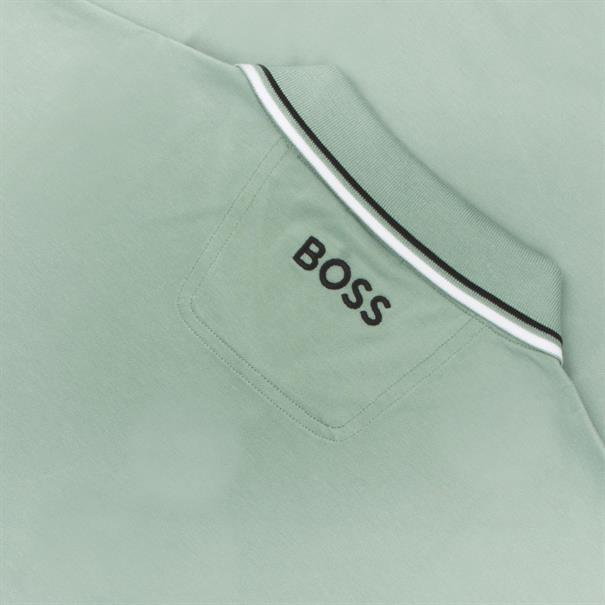 BOSS GREEN Poloshirt pastell-grün