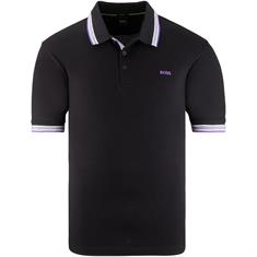 BOSS GREEN Poloshirt schwarz-lila