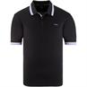 BOSS GREEN Poloshirt schwarz-lila