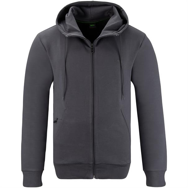 BOSS GREEN Sweatjacke grau