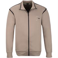 BOSS GREEN Sweatjacke khaki