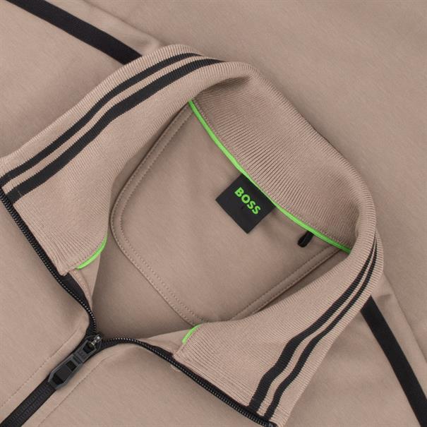 BOSS GREEN Sweatjacke khaki