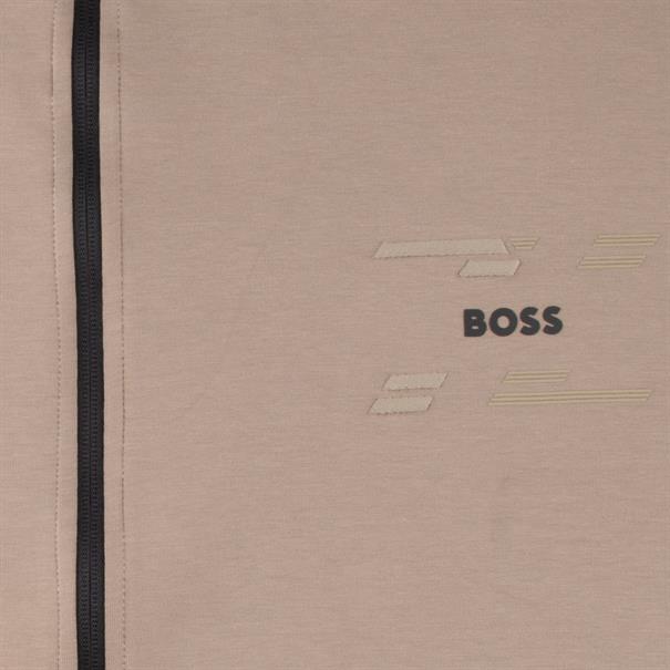 BOSS GREEN Sweatjacke khaki