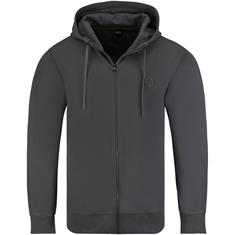 BOSS GREEN Sweatjacke mit Kapuze anthrazit