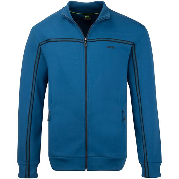 BOSS GREEN Sweatjacke royal-blau