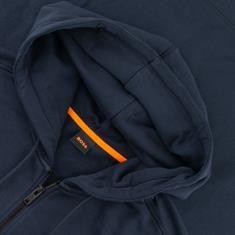 BOSS ORANGE Kapuzen-Sweatjacke dunkelblau