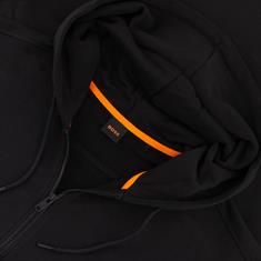 BOSS ORANGE Kapuzen-Sweatjacke schwarz