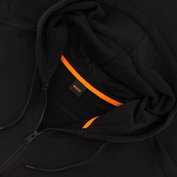 BOSS ORANGE Kapuzen-Sweatjacke schwarz