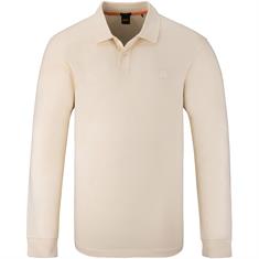 BOSS ORANGE langarm Poloshirt beige
