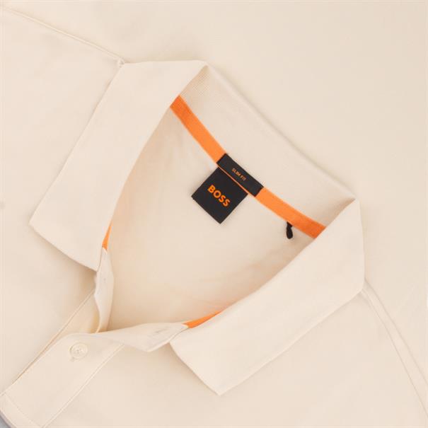 BOSS ORANGE langarm Poloshirt beige