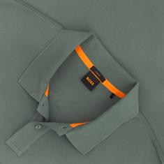 BOSS ORANGE langarm Poloshirt oliv