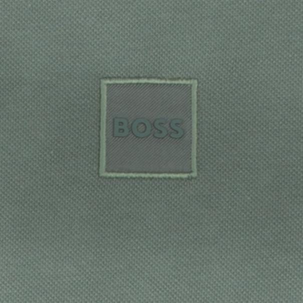 BOSS ORANGE langarm Poloshirt oliv