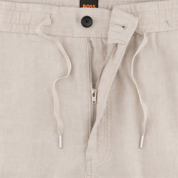 BOSS ORANGE Leinenhose beige