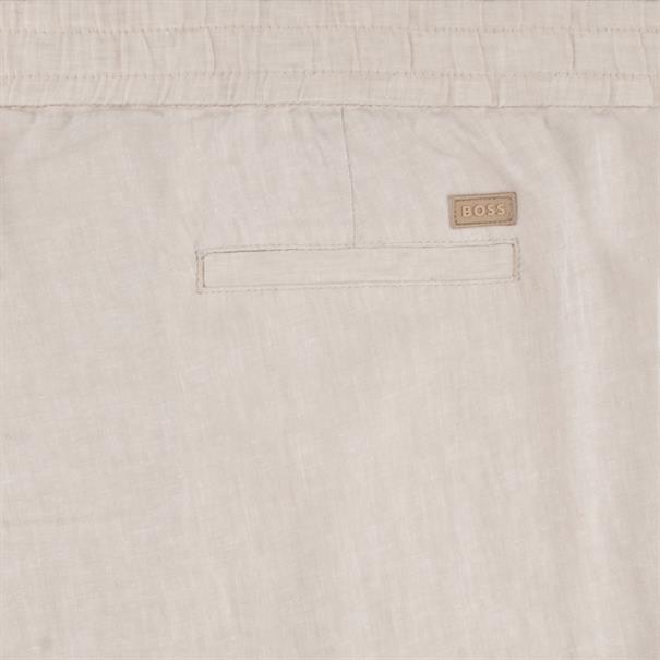 BOSS ORANGE Leinenhose beige
