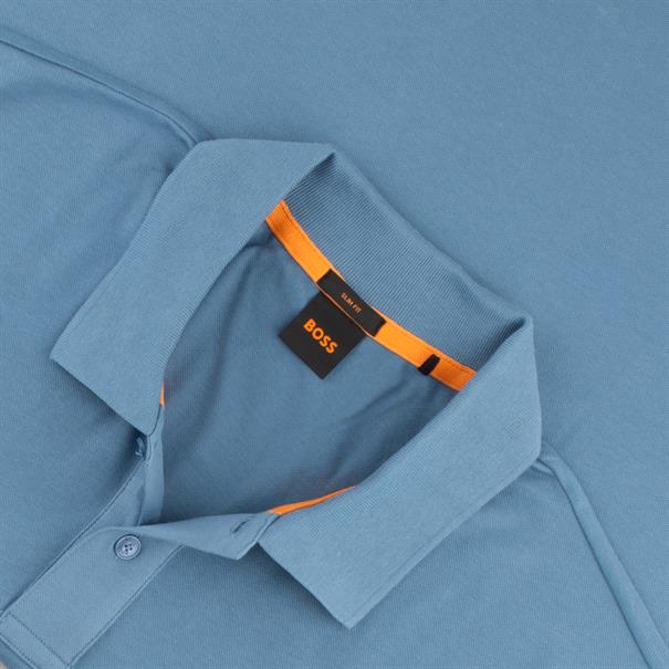 BOSS ORANGE Poloshirt hellblau