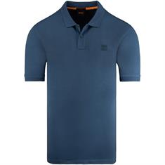 BOSS ORANGE Poloshirt mittelblau
