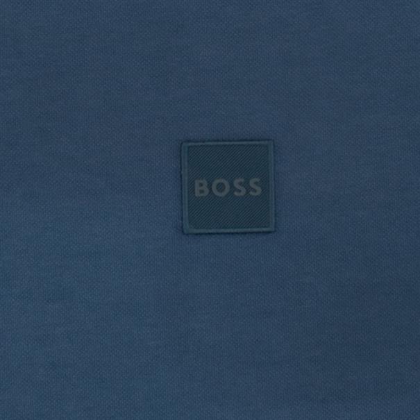 BOSS ORANGE Poloshirt mittelblau