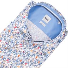 BRAX halbarm Freizeithemd blau