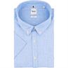 BRAX halbarm Freizeithemd blau