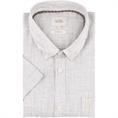 CAMEL ACTIVE gestreiftes halbarm Freizeithemd grau