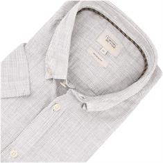 CAMEL ACTIVE gestreiftes halbarm Freizeithemd grau