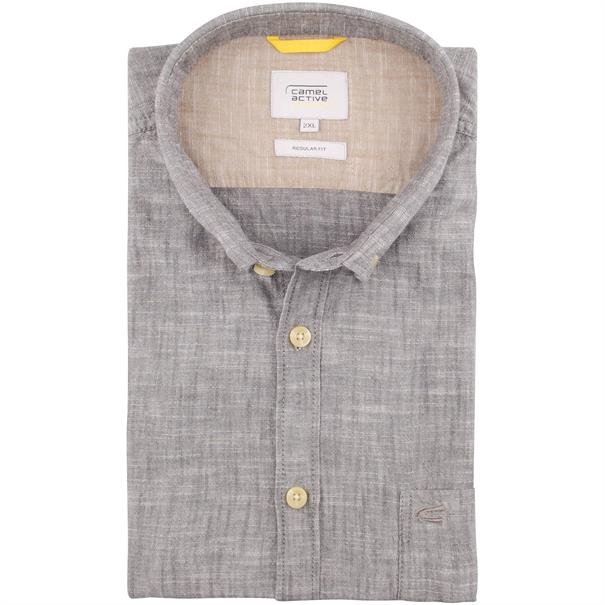 CAMEL ACTIVE halbarm Freizeithemd grau