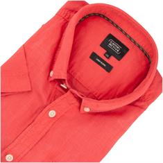 CAMEL ACTIVE halbarm Leinenhemd hellrot